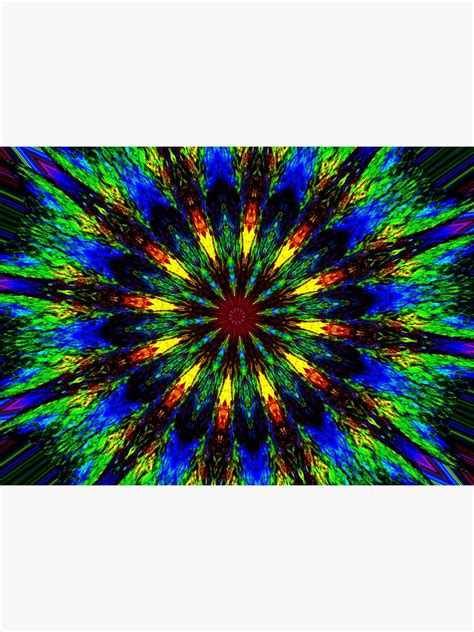 Trippy Kaleidoscope Sticker For Sale By Artbysbs Redbubble