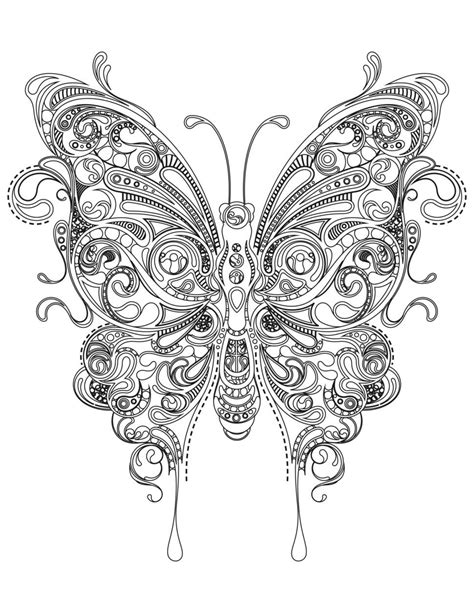 Butterfly Coloring Sheets For Adults Bellajapapu