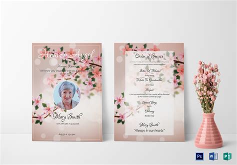 Got something specific in mind? Eulogy Funeral Invitation Design Template in Word, PSD ...