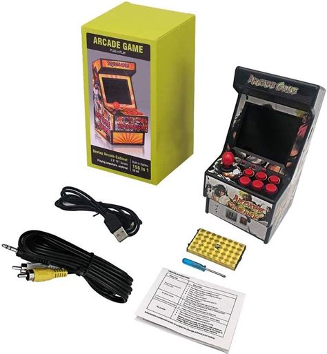 Rjvwq E Wor Rechargeable Mini Arcade Gameretro Handheld Video Game
