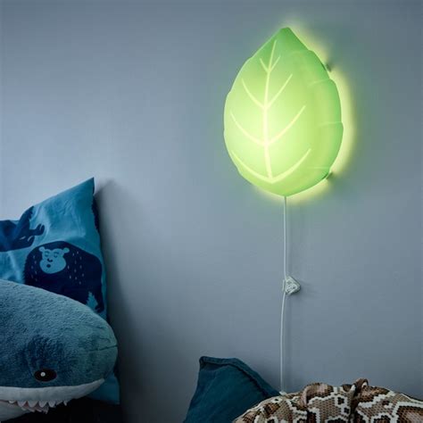Upplyst Led Wall Lamp Leaf Green Ikea