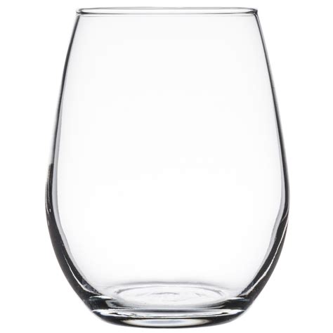 Libbey 217 12 Oz Customizable Stemless White Wine Glass 12 Case