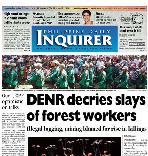 The Inquirer Front Page December 27 2010