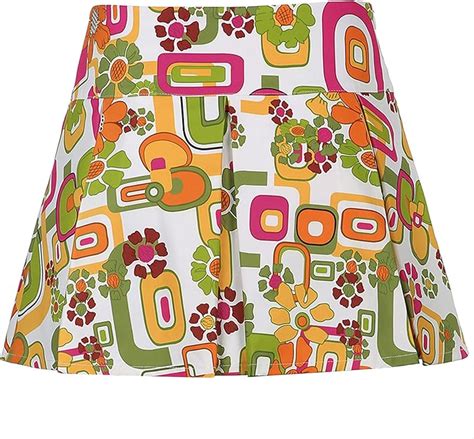 Women Y2k Mini Skirt Vintage Floral Print High Waist