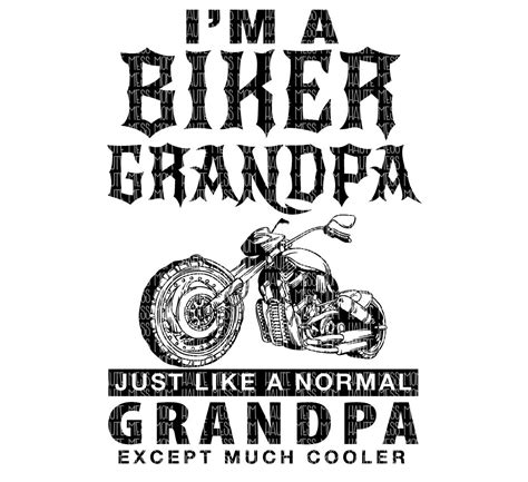 Biker Grandpa Png For Sublimation Dtg Print Etsy