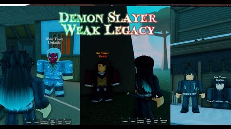 All Trainer Locations In Demon Slayer Weak Legacy Roblox Outdated