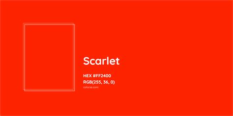 About Scarlet Color Codes Similar Colors And Paints