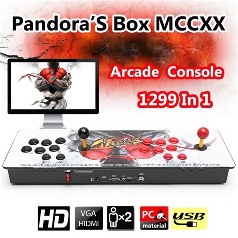 Pandoras Box 5s 1299 En 1 Arcade Jeux Console Double Joysticks Retro