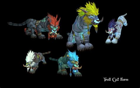 Cataclysm Beta Worgen And Troll Druid Form Models Blizzplanet