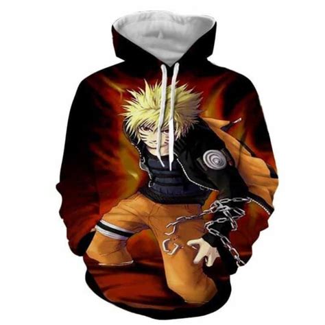 Naruto Uzumaki Japanese Anime Powerful Fan Art Hoodie Saiyan Stuff