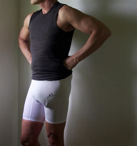 Gear Bulges Bulging White Shorts