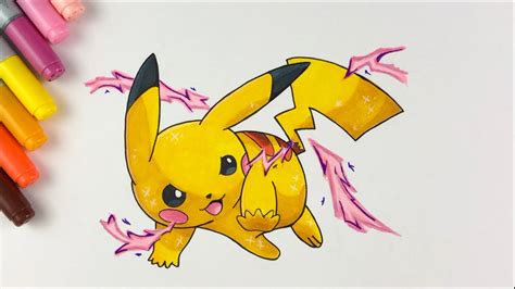 Drawing Pikachu Pokemon Speedart Timelapse Youtube