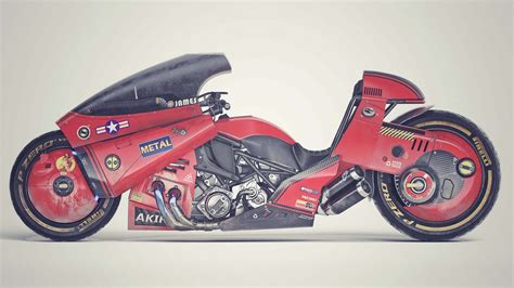 This Akira Motorcycle Concept By James Qiu Is Fire Asphalt And Rubber