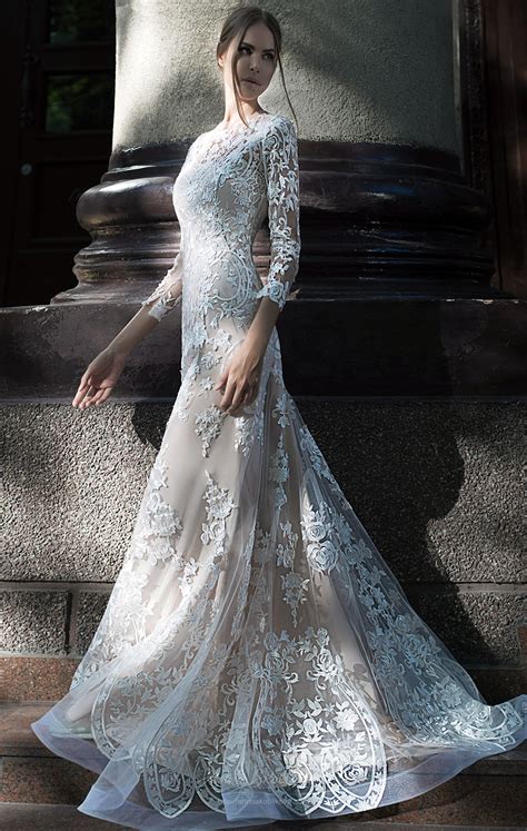 Luxurious Lace Wedding Dress With The Finest Italian Mesh Anna