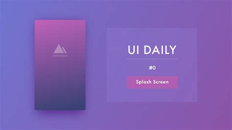 Ui Daily 0 Splash Screen Youtube