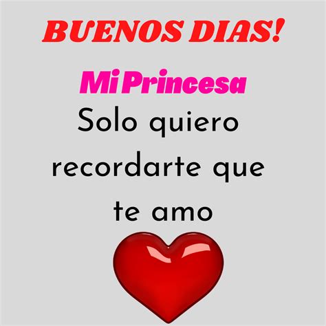 ️ Frases Y Mensajes De Buenos DÍas Mi Princesa Hermosa 😍 Amor Bonitos Y Románticos Para Dedicar