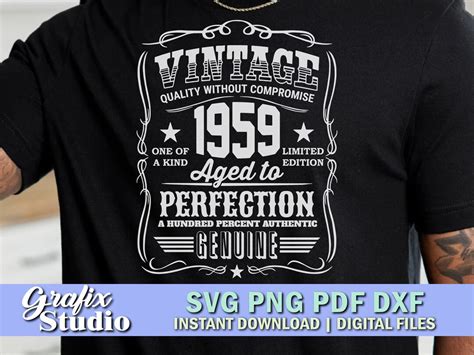 64th Birthday Svg 64th Birthday Shirt Vintage Instant Download Etsy