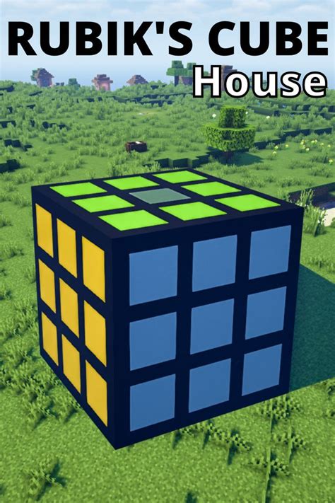 Minecraft Rubiks Cube House Tutorial Minecraft House Designs