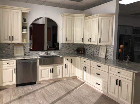 Antique White 5day Cabinets All Wood Kitchen Cabinets Sales Installation Granite