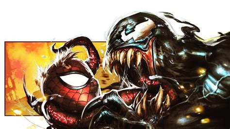 Marvel Spider Man And Venom Poster Spider Man Venom Hd Wallpaper