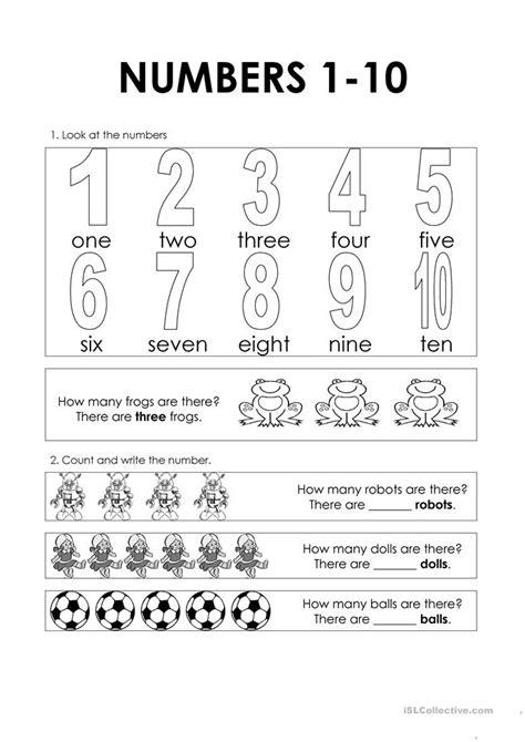 Eighteen, nineteen, twenty, one, two, three, four, five, six, seven, eight, nine, ten, eleven, twelve, thirteen, fourteen, fifteen, sixteen, seventeen. Numbers 1-10 worksheet - Free ESL printable worksheets ...