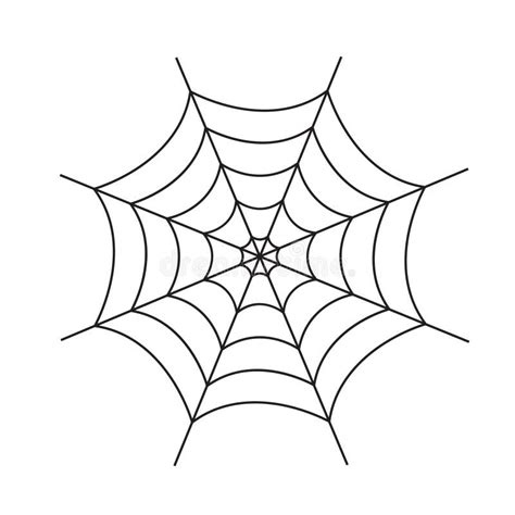 Spider Web Cobweb Vector Icon Spiderweb Border Circle Cartoon Net
