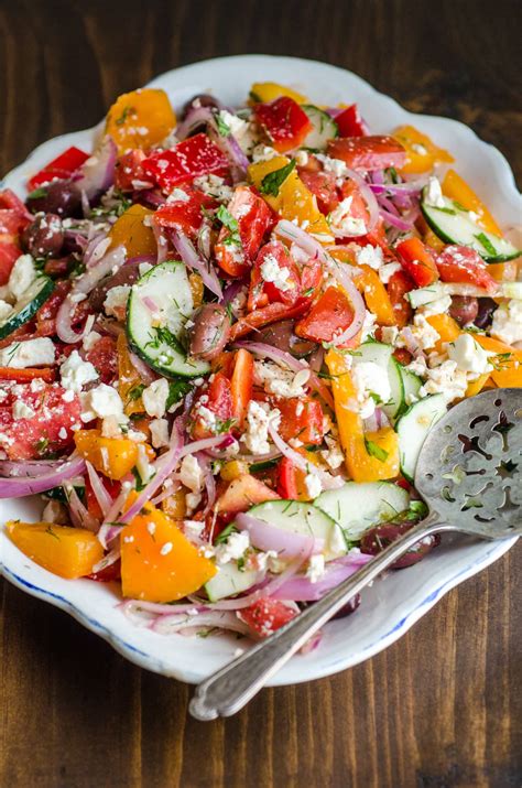 Recipe Tomato Salad With Red Onion Dill And Feta Kitchn