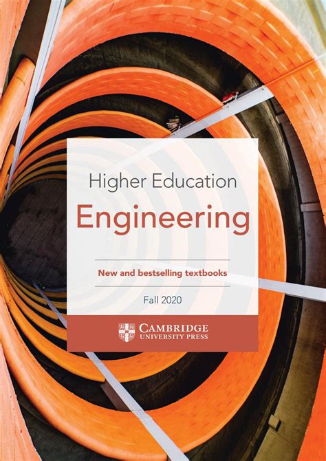 Engineering Textbooks From Cambridge University Press Fall 2020 By