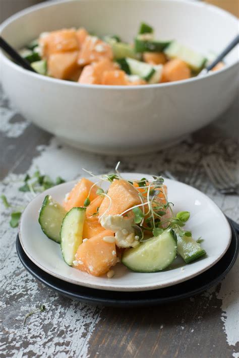 Cantaloupe And Cucumber Salad A Healthy Life For Me