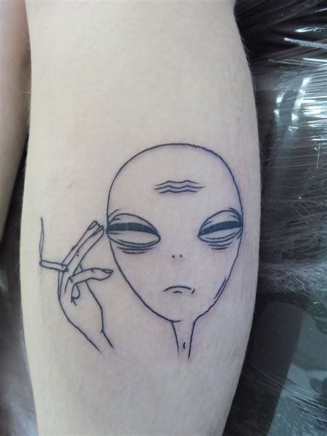 Alien Head Hand Tattoo I Will Treat Your Skin Like My Skin Insight