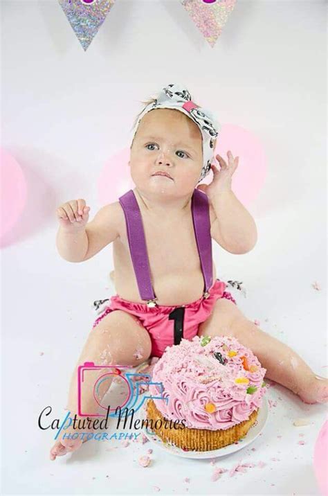 Girls Cake Smash Outfit By Lil Punks Photographer Captured Memories Cake Smash Outfit Girl