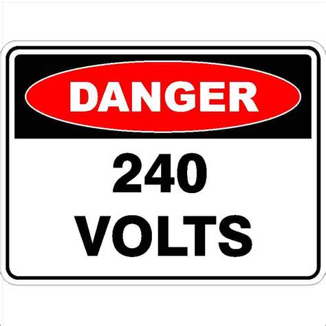 240 Volts Discount Safety Signs New Zealand
