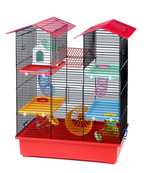 Tower Extra Large Hamster Cage With 4 Platforms And Tubes