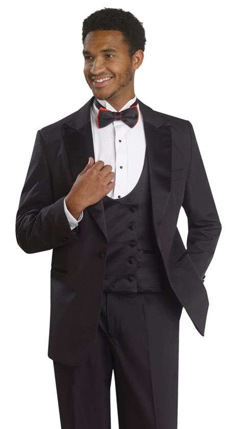 Shop for mens suit vests in mens suits. EJ Black Tuxedo 3 Piece Mens Formal Suit Double Breasted ...