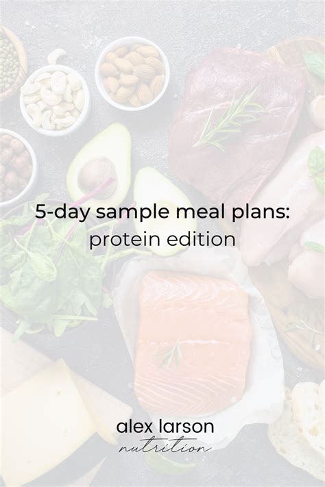 5 Day Sample High Protein Meal Plans Easy Ways To Eat More Protein
