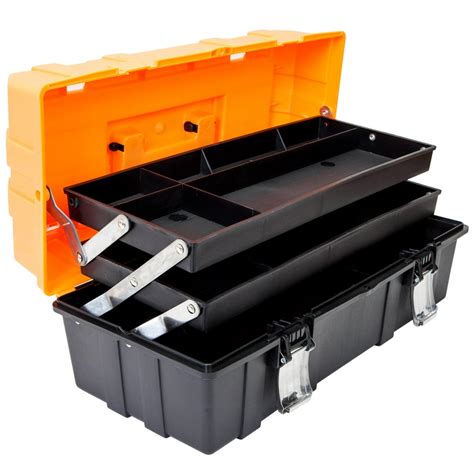 Torin Atrjh 3430t 17 Inch 3 Layer Multi Function Toolbox With Tray And