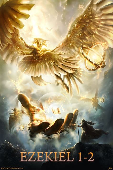 Ezekiel 1 2 By Sw Illustration On Deviantart In 2020 Angel Art Dark Fantasy Art Biblical Art