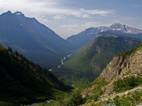 Scenic Mountain Scenery In Glacier National Park Free Image Download