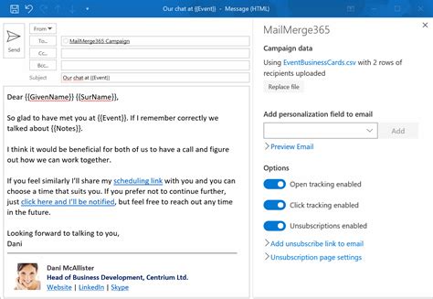 Mail Merge For Microsoft 365 Office And Outlook With Tracking Send