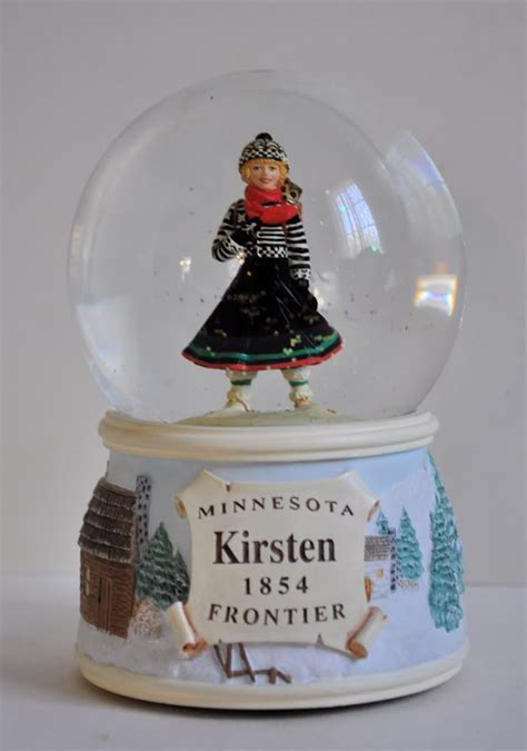 American Girl Kirsten 1992 Snow Globes Whimsy Christmas