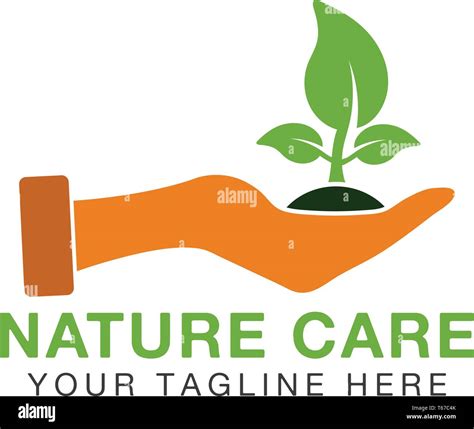 Nature Care Logo Editable Vector Eps Stock Vector Image And Art Alamy