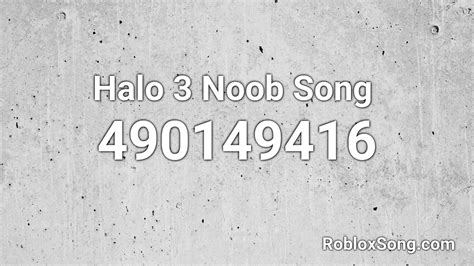 Halo Theme Roblox Id Loud