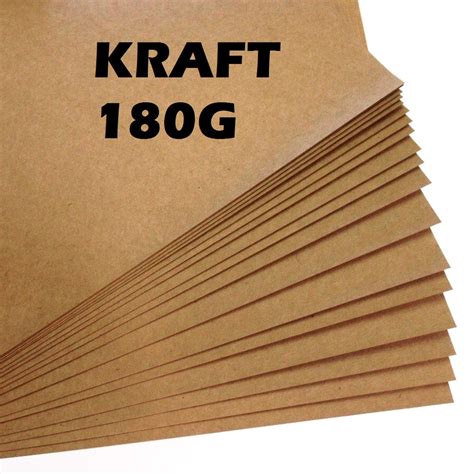 Papel Kraft 180g 50 Folhas A4 Artesanato Premium Masterprint Shopee