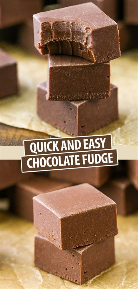 3 Ingredient Chocolate Fudge Recipe Perfect For Ts Recipe