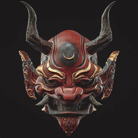 Oni Mask By Jacques Leyrelouphi Heres A Quick Project Started Last