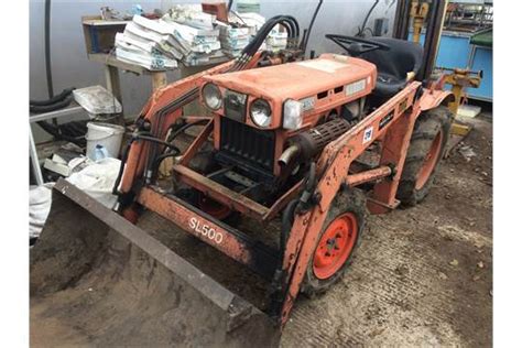 Kubota B7100 Compact Tractor 4wd With Sl500 Front End Loader With Wj