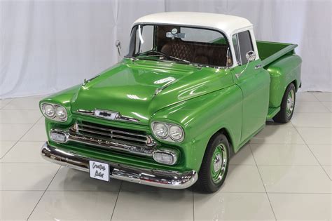 1958 Chevrolet Apache Pickup Truck Green Creative Rides