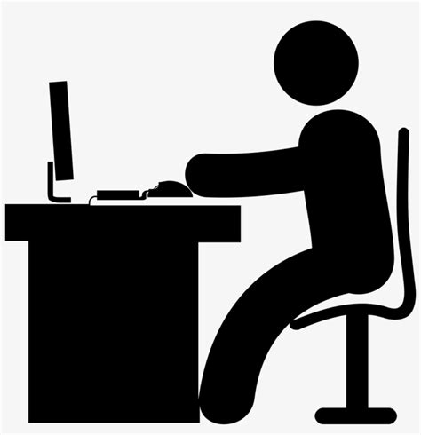 Computer Workplace Icon People Working Icon Png Free Transparent