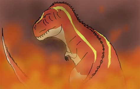 T Rex The Fire Dinosaur By TheSpiderAdventurer On DeviantArt