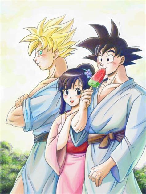 Imagenes Y Doujinshi De Gochi Y Parejas DBZS Gochi Goku And Chichi Dragon Ball Dbz Art
